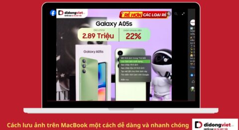 Cách lưu ảnh trên MacBook