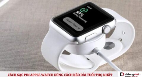 Cách sạc pin Apple Watch