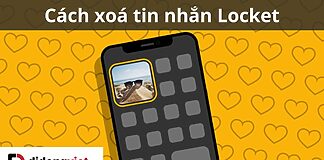 cách xoá tin nhắn locket