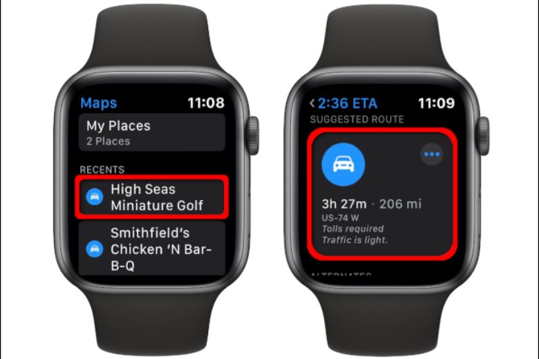 Cách dùng Google Maps trên Apple Watch 