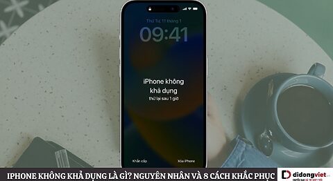 iPhone không khả dụng 