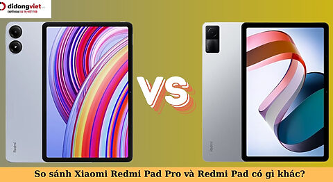 so sánh xiaomi redmi pad pro và redmi pad