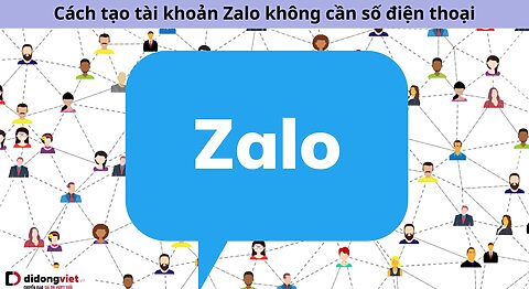 cách tạo Zalo không cần số điện thoại