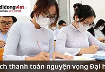 Cách thanh toán nguyện vọng Đại học