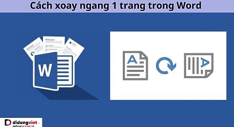 cách xoay ngang 1 trang trong Word