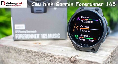 Cấu hình Garmin Forerunner 165