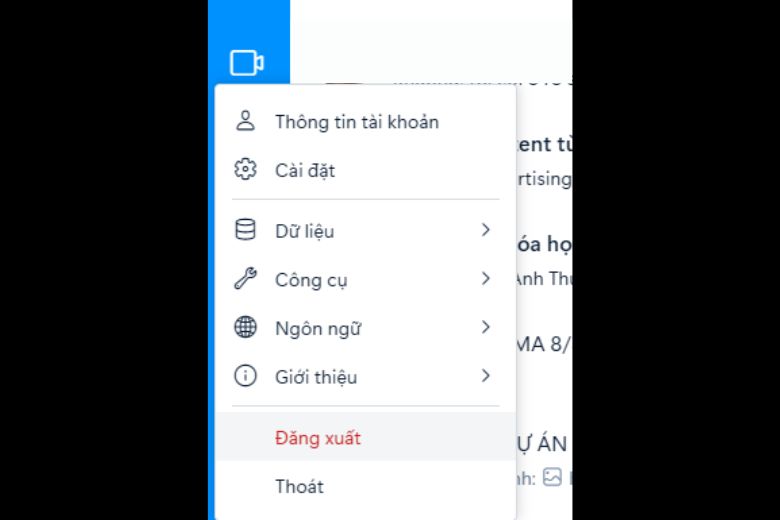 đăng xuất zalo từ xa