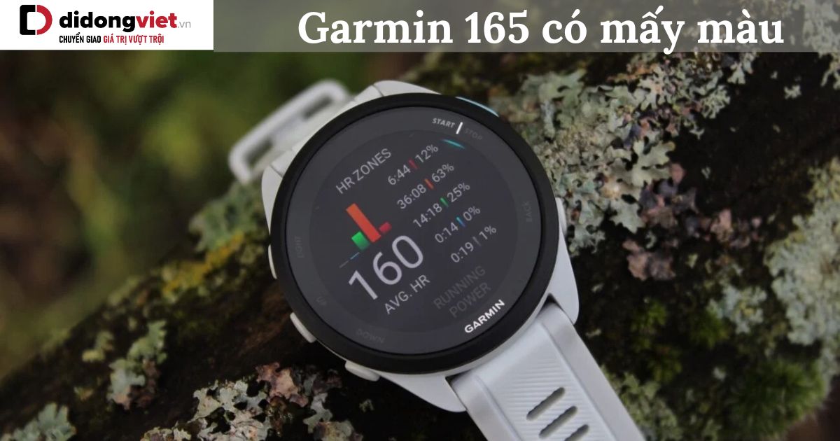 Garmin Forerunner 165 và 165 Music có mấy màu? Chọn mua màu nào?