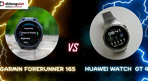 So sánh Garmin 165 và Huawei Watch GT 4: Chọn đồng hồ hãng nào? Garmin 165 và Huawei Watch GT 4