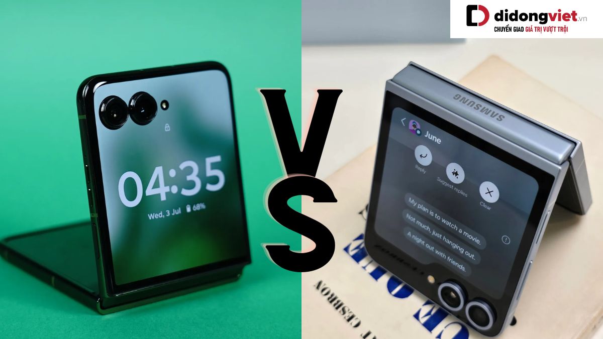 So sánh Samsung Galaxy Z Flip6 và Motorola Razr 50 Ultra