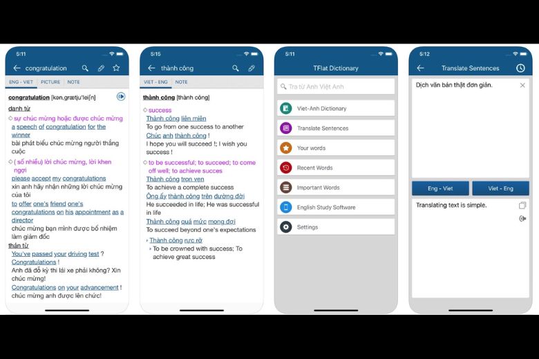 Từ Điển Anh Việt TFlat