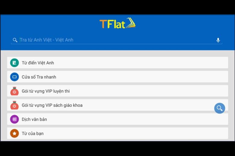 Từ Điển Anh Việt TFlat