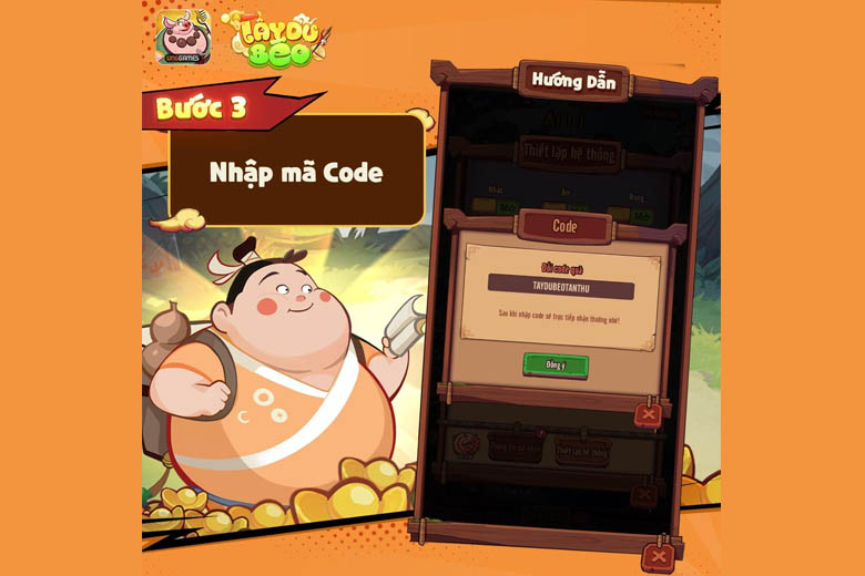 game - Code game Tây Du Béo VNG mới nhất miễn phí – Hướng dẫn nhập code chi tiết 3-code-tay-du-beo-didongviet