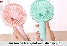 Làm sao để biết quạt mini đã đầy pin