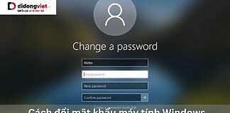 Cách đổi mật khẩu máy tính