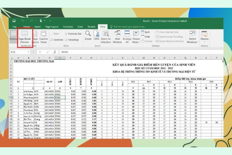 cach in excel vua trang giay a4 2 1