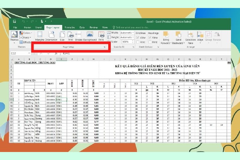 cach in excel vua trang giay a4 2