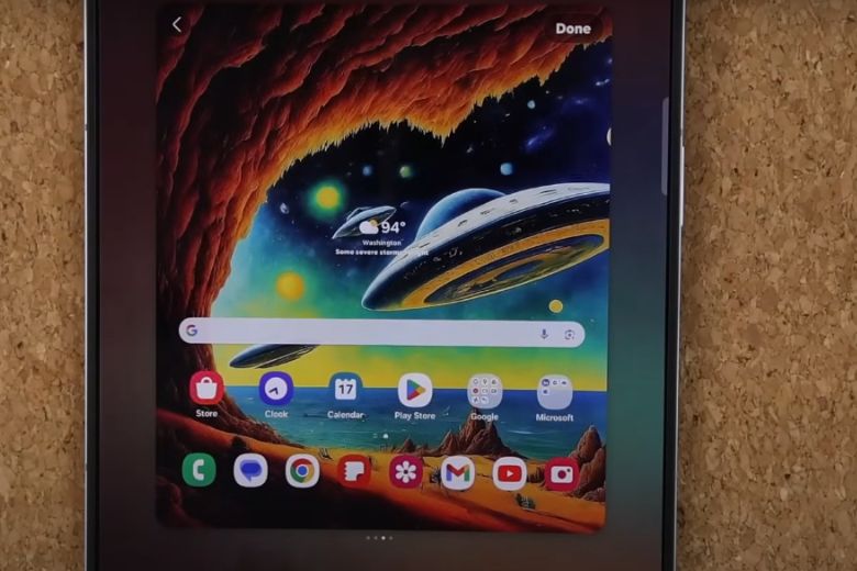 tùy chình màn hình chính samsung galaxy z fold6