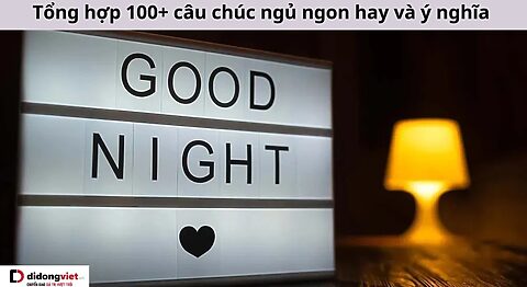 lời chúc ngủ ngon