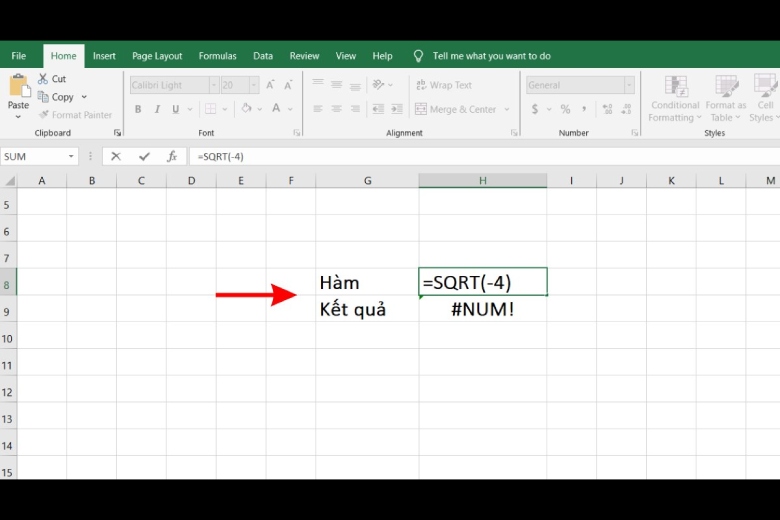 loi num trong excel 2