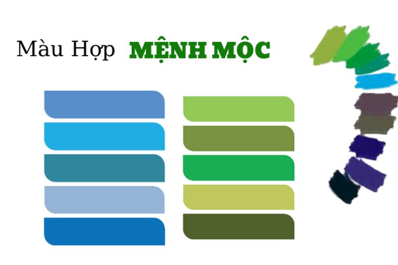 mệnh Mộc hợp màu gì 
