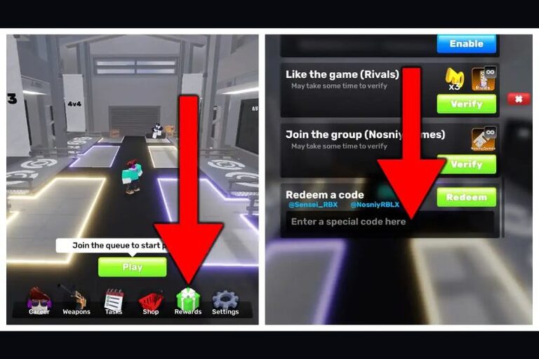 Code Rivals Roblox mới update 14/07/2026 - Cách nhập