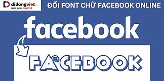 đổi font chữ Facebook online