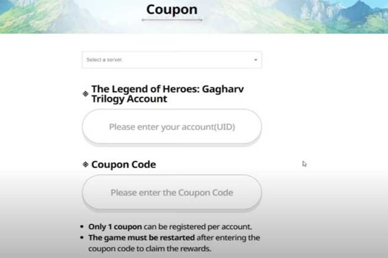 code The Legend of Heroes Gagharv
