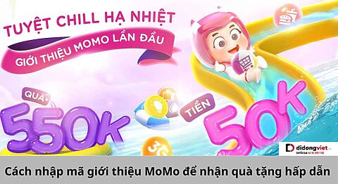 nhập mã giới thiệu MoMo