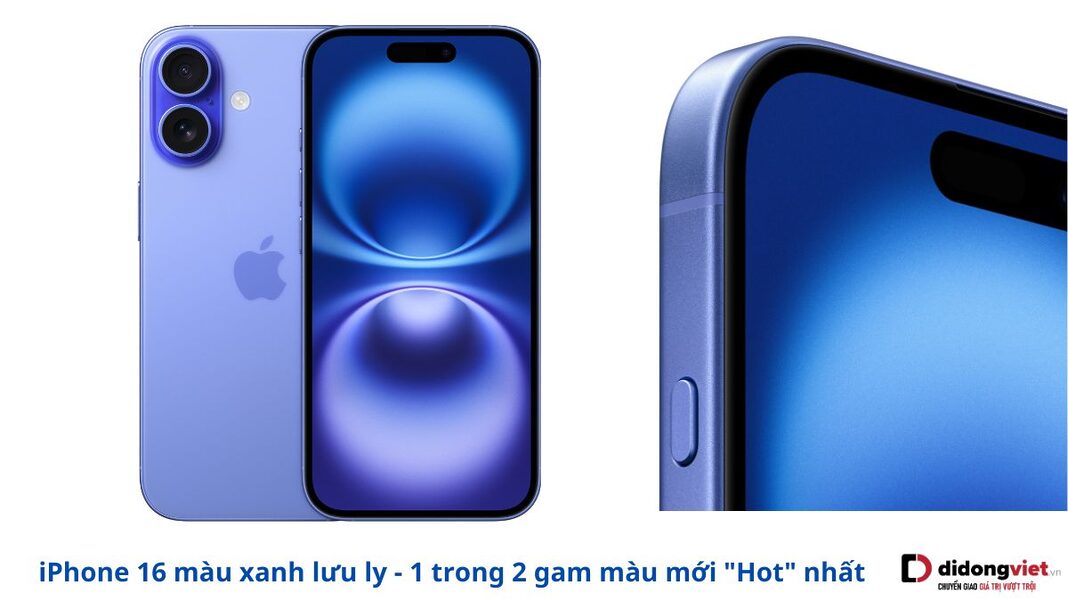 iPhone 16 màu xanh lưu ly 