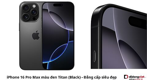 iPhone 16 Pro Max màu đen