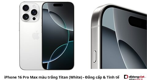 iPhone 16 Pro Max màu trắng
