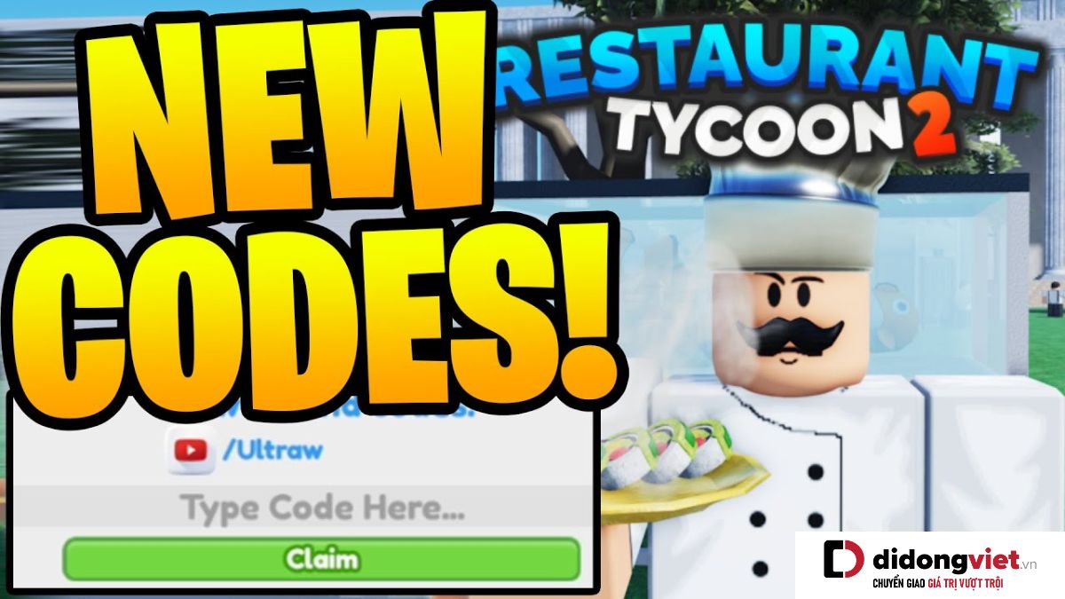 Code Restaurant Tycoon 2 M i Nh t Update 27 03 2025 C ch Nh p