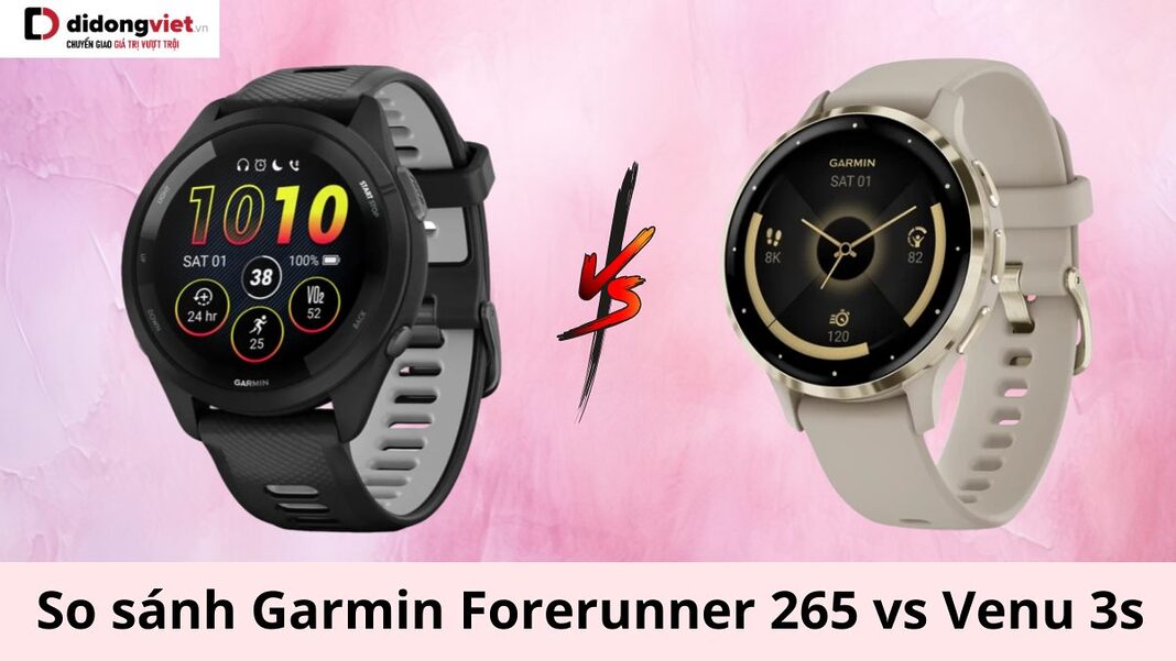 so sánh Garmin Forerunner 265 vs Venu 3s