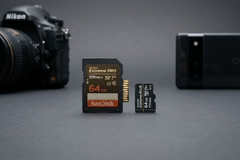 Thẻ SD là gì? Chức năng chính và cách phân loại thẻ SD 6 Kích thước vật lý của thẻ SD tiêu chuẩn so với thẻ MicroSD