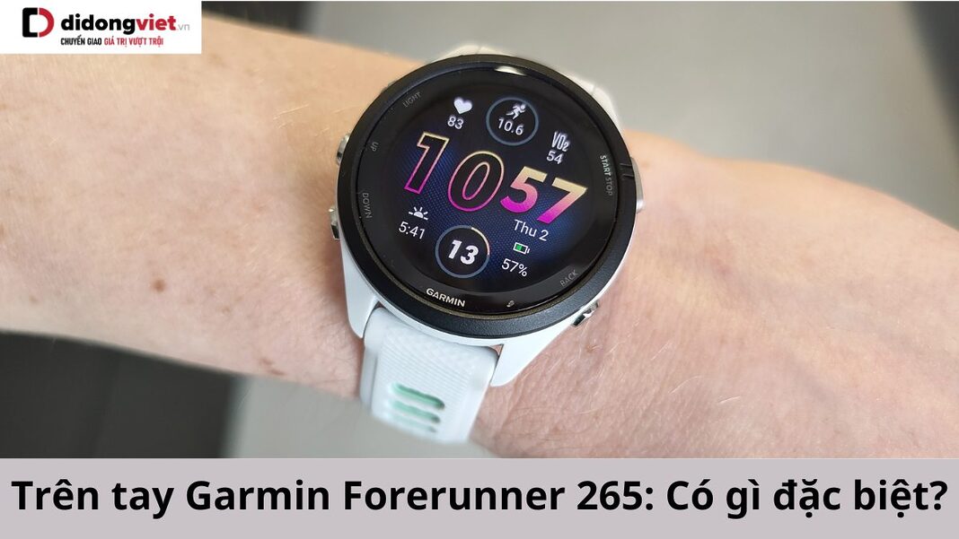 trên tay Garmin Forerunner 265