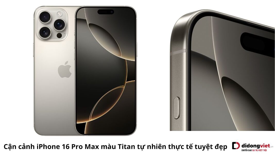 iPhone 16 Pro Max màu Titan tự nhiên