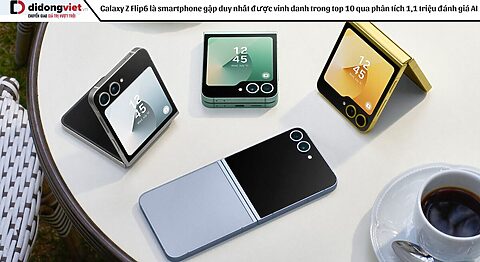 Galaxy Z Flip6 là smartphone gập duy nhất được vinh danh trong top 10 qua phân tích 1,1 triệu đánh giá AI