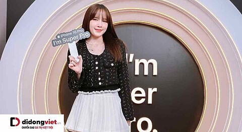 Chị Đẹp Thiều Bảo Trâm tỏa sáng rạng ngời cùng iPhone 16 Pro Max tại Di Động Việt