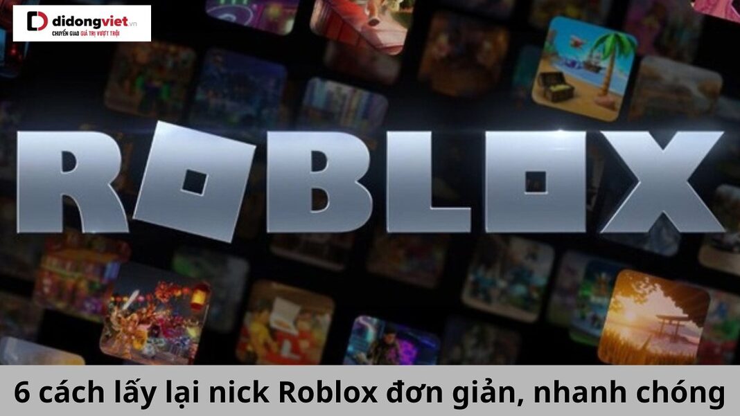 cách lấy lại acc Roblox