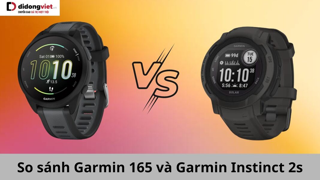 Garmin 165 vs Garmin Instinct 2s