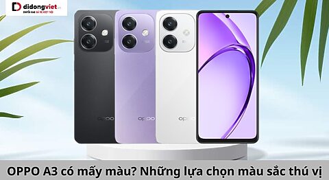 OPPO A3 có mấy màu? Tìm hiểu ngay những lựa chọn màu sắc thú vị OPPO A3 có mấy màu