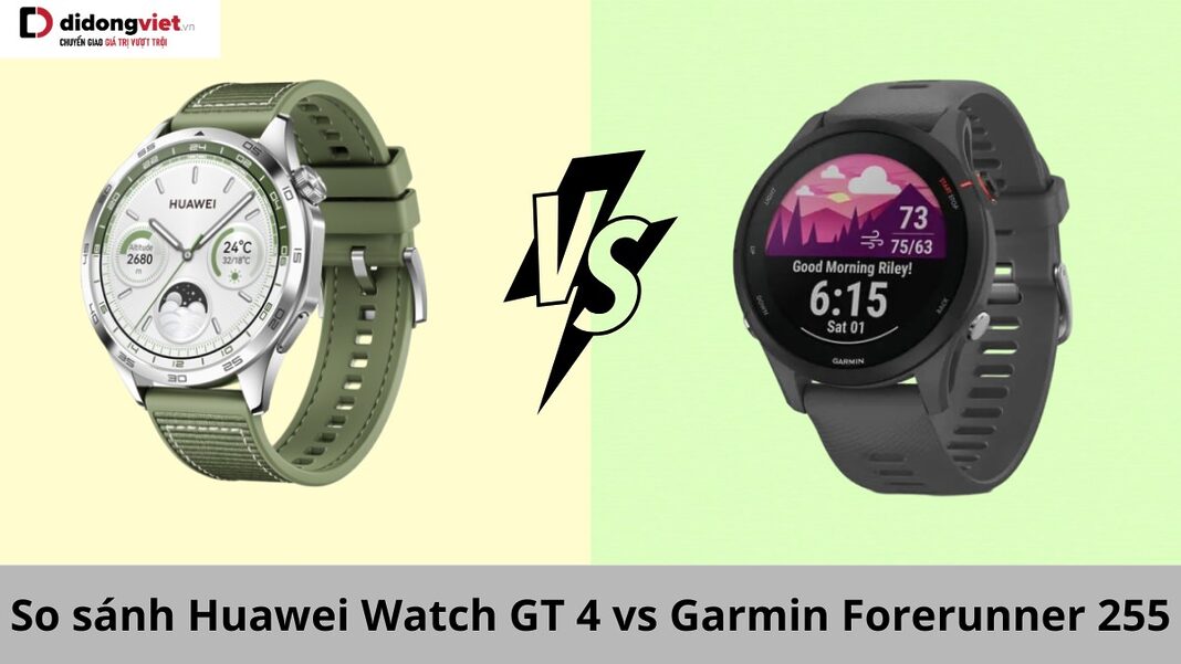 so sánh Huawei GT4 vs Garmin Forerunner 255