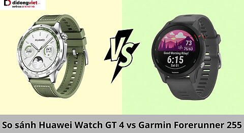 So sánh Huawei Watch GT 4 vs Garmin Forerunner 255: Mua dòng nào? so sánh Huawei GT4 vs Garmin Forerunner 255