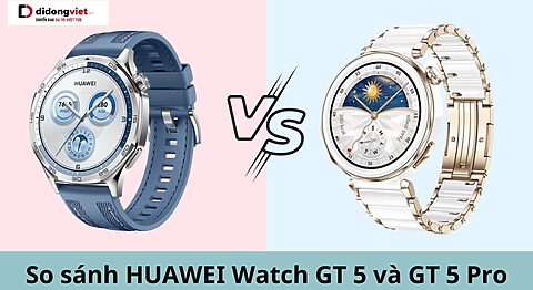 so sánh huawei watch gt 5 và gt 5 pro