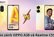 so sánh oppo a38 và realme c55