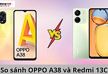 so sánh oppo a38 và redmi 13c