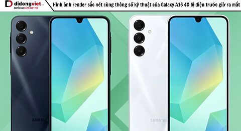 Hình ảnh render sắc nét cùng thông số kỹ thuật của Galaxy A16 4G lộ diện trước giờ ra mắt