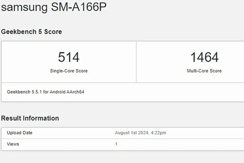 galaxy a16 5g ro ri hieu nang tren geekbench dung chip dimensity 6300 ram 6gb 1 didongviet