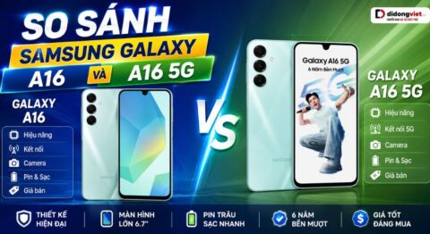 so sánh samsung a16 và samsung a16 5g